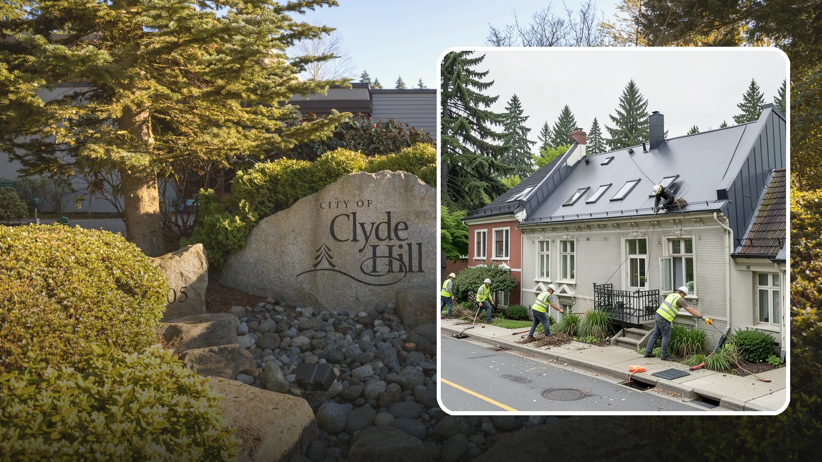 Gutter Cleaning in Clyde Hill, King County, WA - Street gutter cleaning that removes accumulated debris to keep runoff moving to catch basins and inlets.