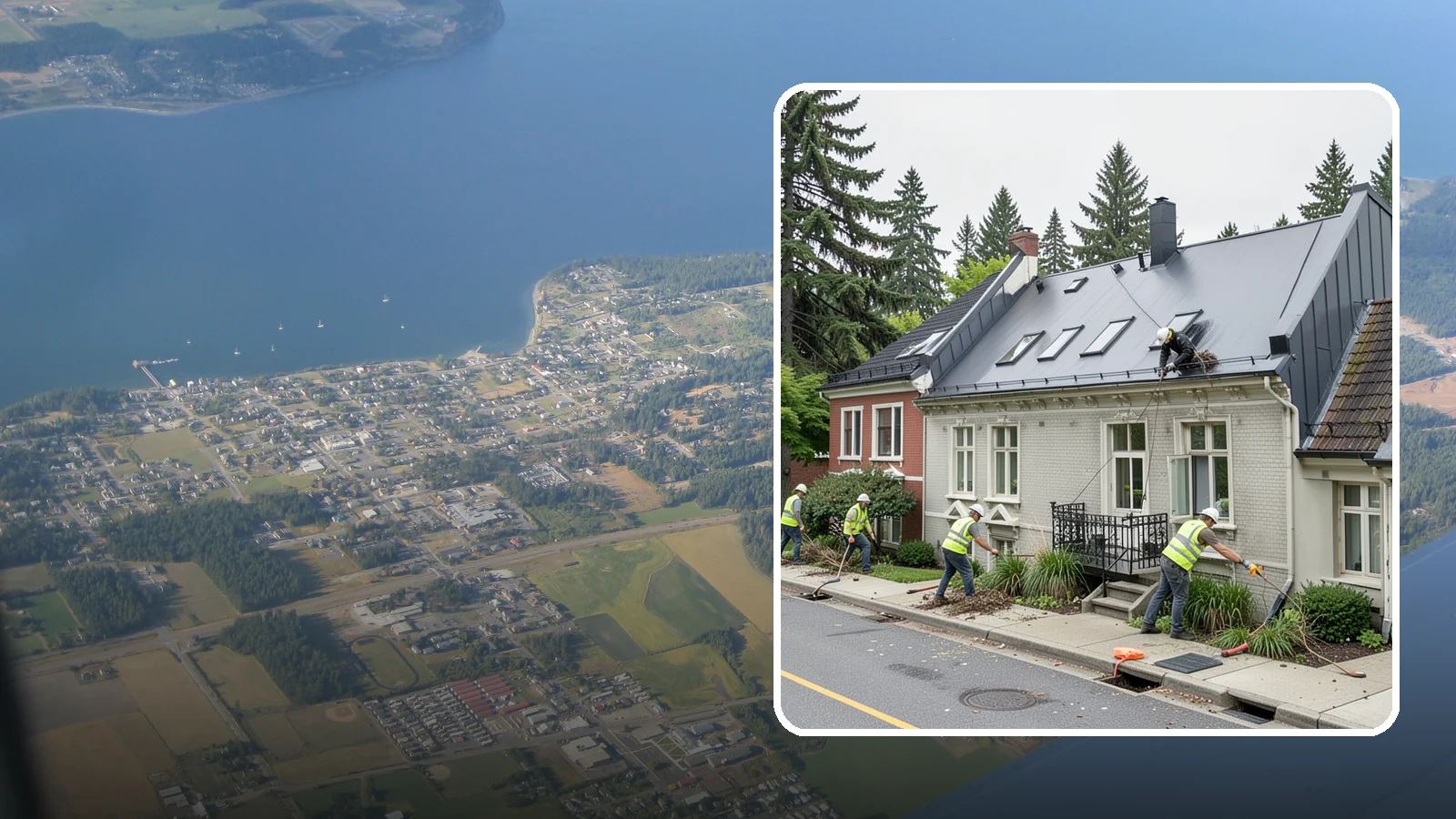 Gutter Cleaning in Coupeville, Island County, WA - Street gutter cleaning that removes accumulated debris to keep runoff moving to catch basins and inlets.