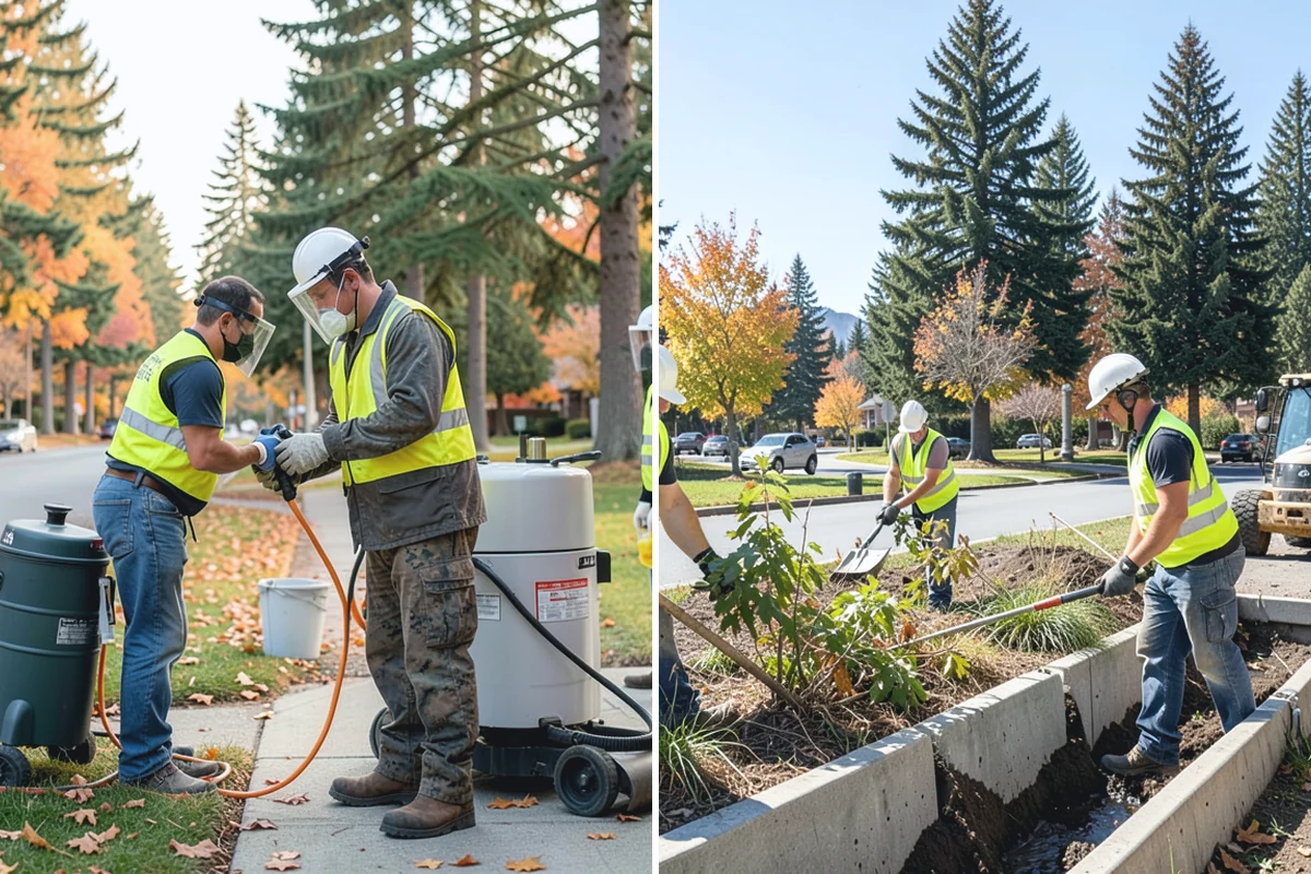 Gutter Cleaning in Coupeville, Island County, WA - Map gutter routes and set cleaning frequency by leaf and sediment load