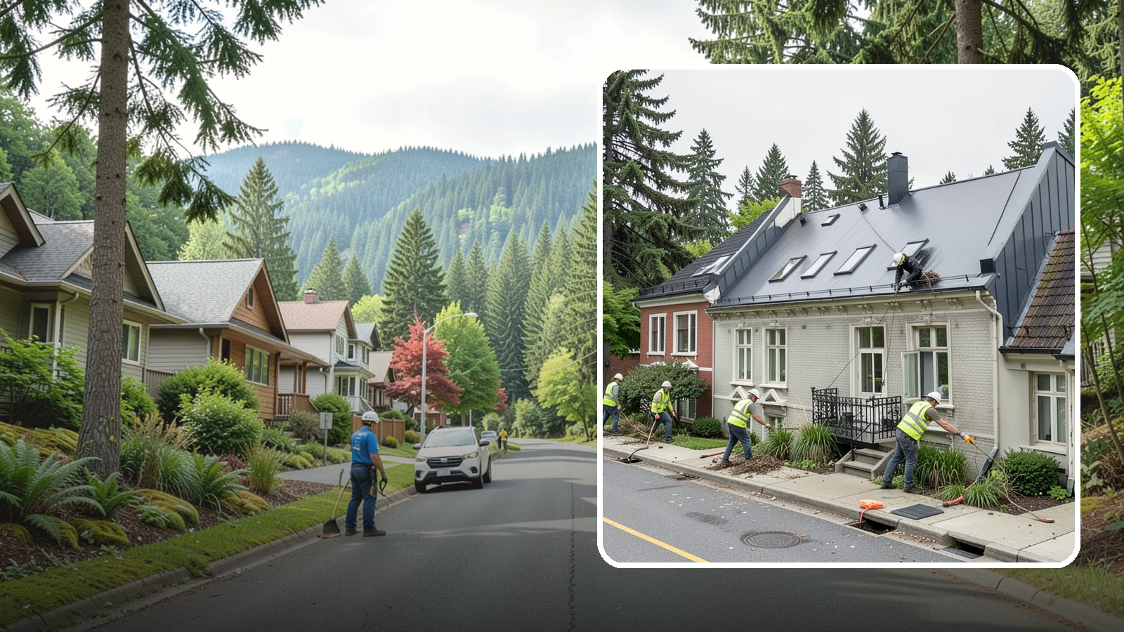 Gutter Cleaning in Darrington, Snohomish County, WA - Street gutter cleaning that removes accumulated debris to keep runoff moving to catch basins and inlets.