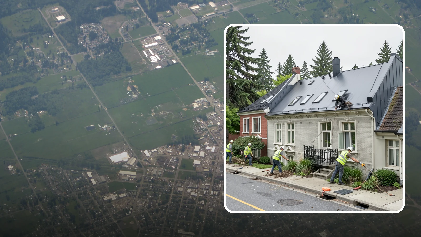 Gutter Cleaning in Enumclaw, King County, WA - Street gutter cleaning that removes accumulated debris to keep runoff moving to catch basins and inlets.