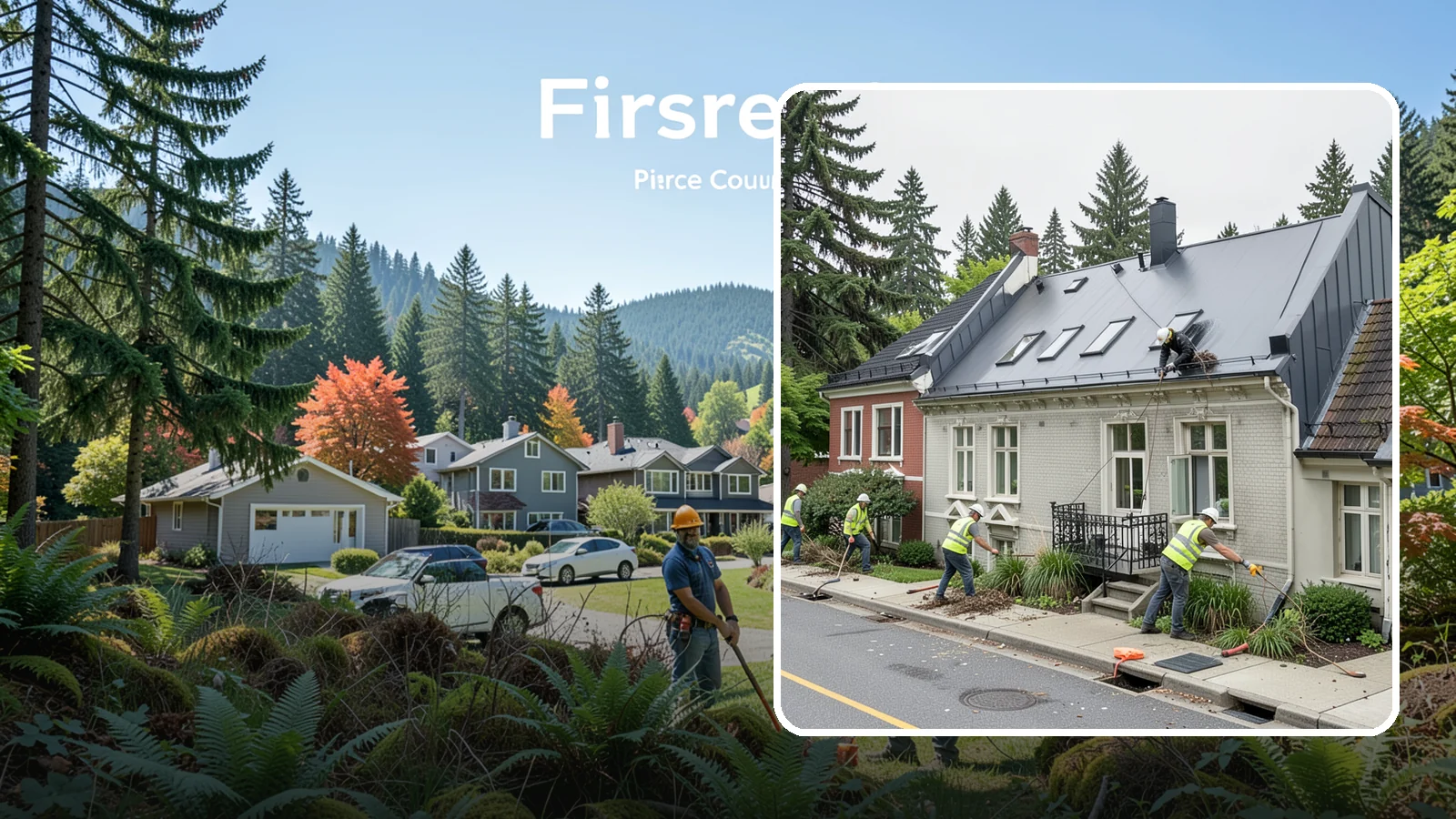 Gutter Cleaning in Fircrest, Pierce County, WA - Street gutter cleaning that removes accumulated debris to keep runoff moving to catch basins and inlets.
