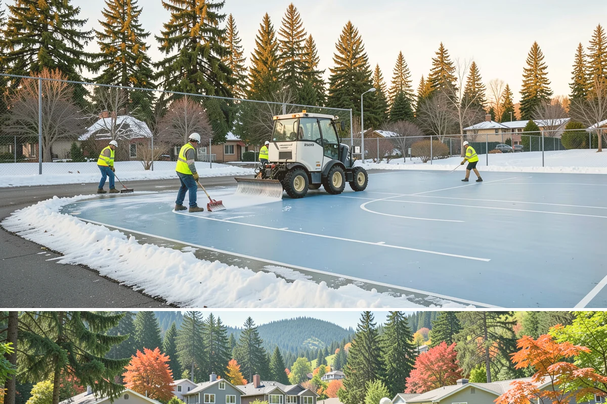 Gutter Cleaning in Fircrest, Pierce County, WA - Gutter cleaning demand peaks from October through December during Western Washington's heavy leaf drop and sustained rain, with...