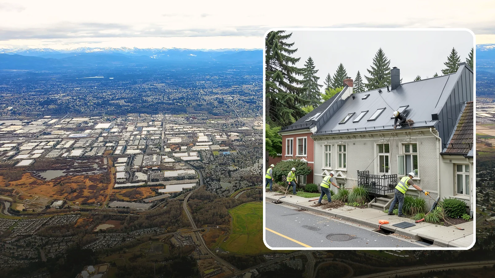 Gutter Cleaning in Kent, King County, WA - Street gutter cleaning that removes accumulated debris to keep runoff moving to catch basins and inlets.
