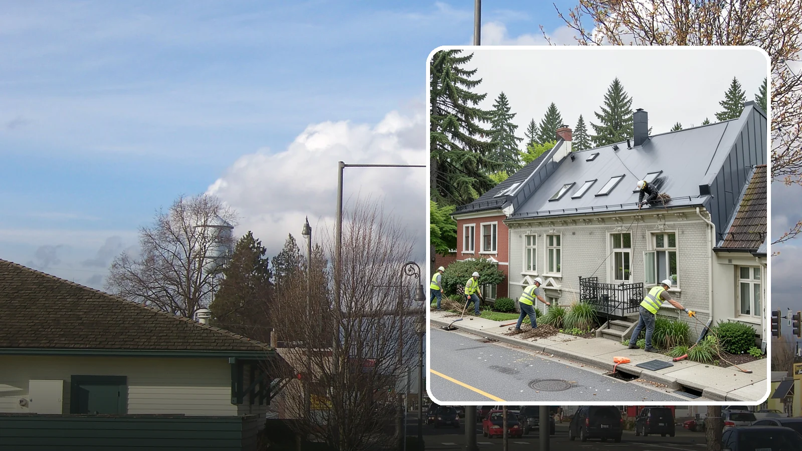 Gutter Cleaning in Marysville, Snohomish County, WA - Street gutter cleaning that removes accumulated debris to keep runoff moving to catch basins and inlets.
