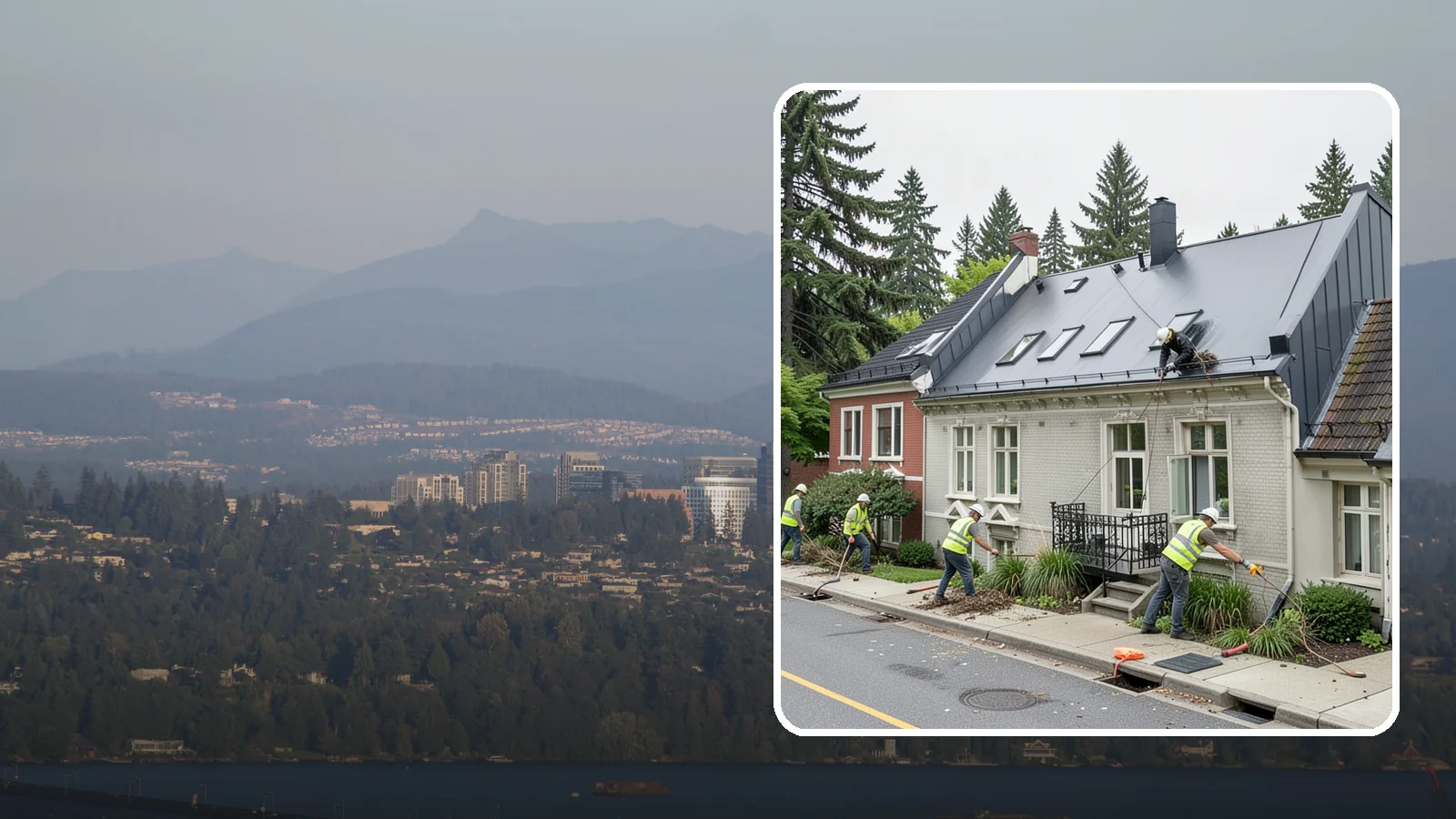 Gutter Cleaning in Medina, King County, WA - Street gutter cleaning that removes accumulated debris to keep runoff moving to catch basins and inlets.