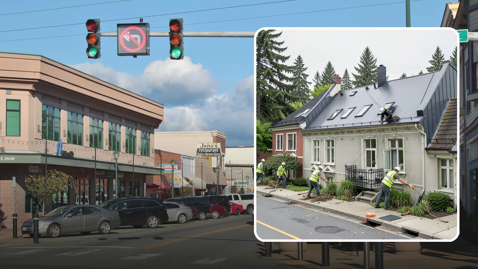 Gutter Cleaning in Monroe, Snohomish County, WA - Street gutter cleaning that removes accumulated debris to keep runoff moving to catch basins and inlets.