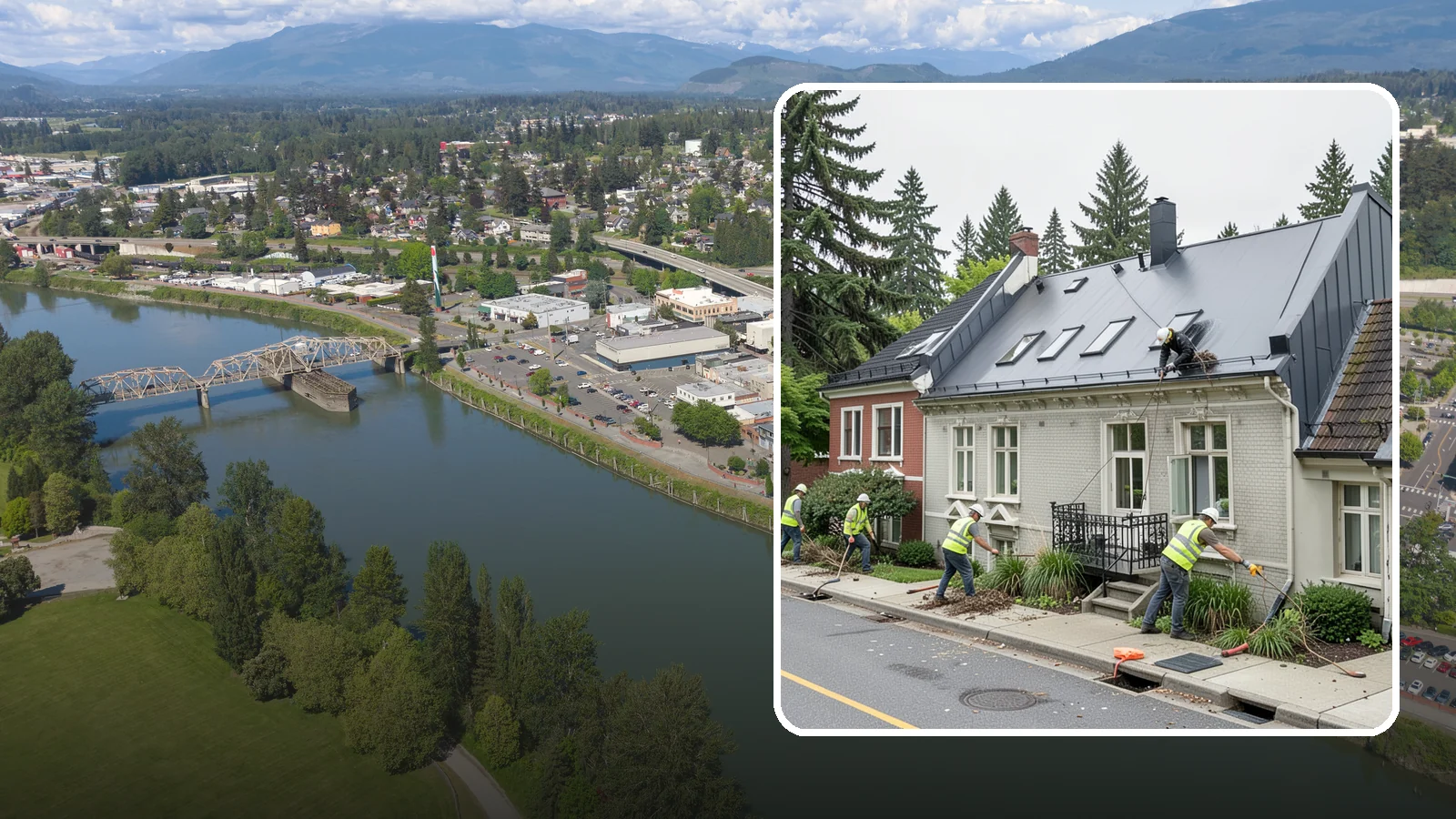 Gutter Cleaning in Mount Vernon, Skagit County, WA - Street gutter cleaning that removes accumulated debris to keep runoff moving to catch basins and inlets.
