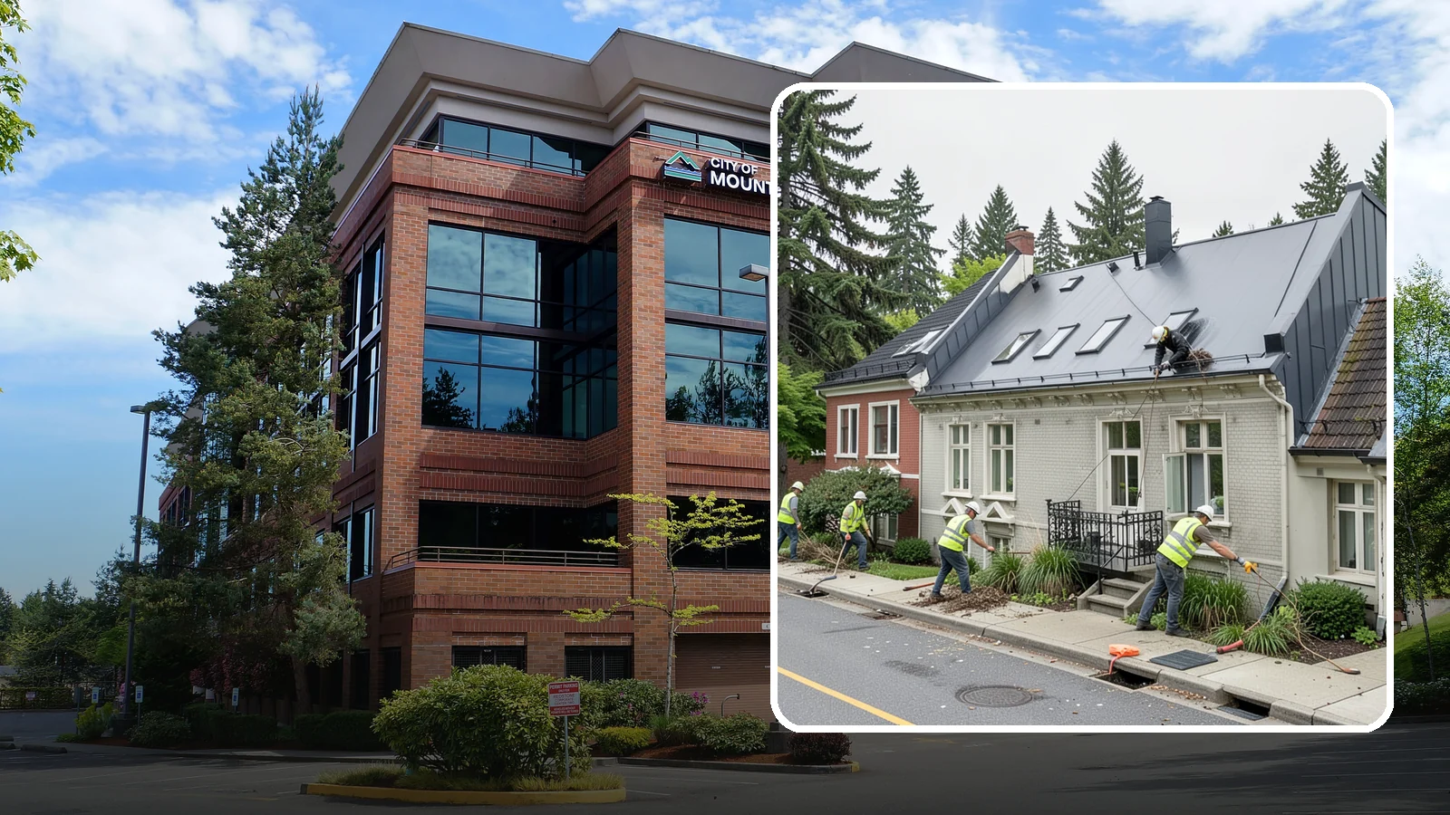 Gutter Cleaning in Mountlake Terrace, Snohomish County, WA - Street gutter cleaning that removes accumulated debris to keep runoff moving to catch basins and inlets.