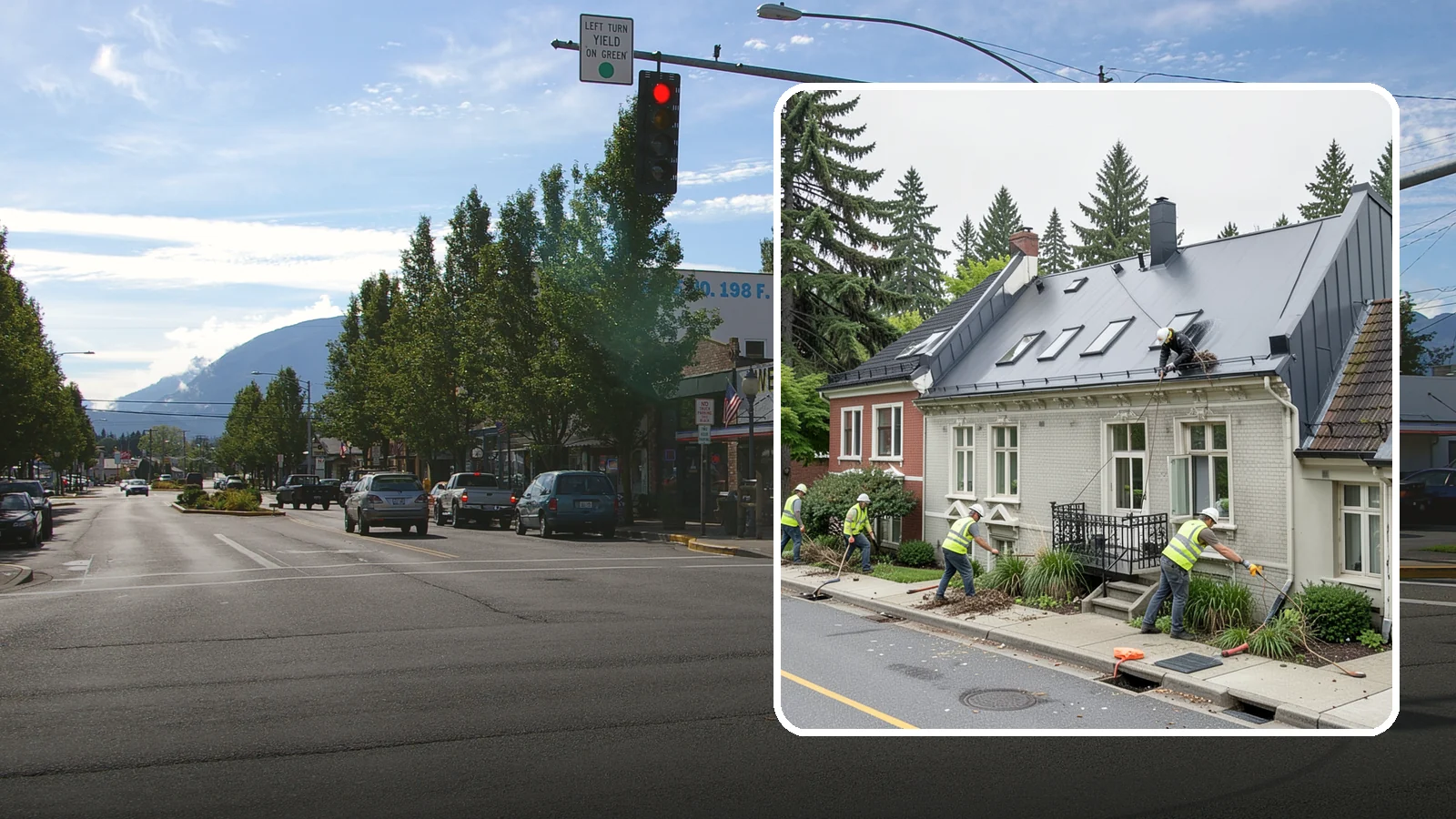 Gutter Cleaning in North Bend, King County, WA - Street gutter cleaning that removes accumulated debris to keep runoff moving to catch basins and inlets.