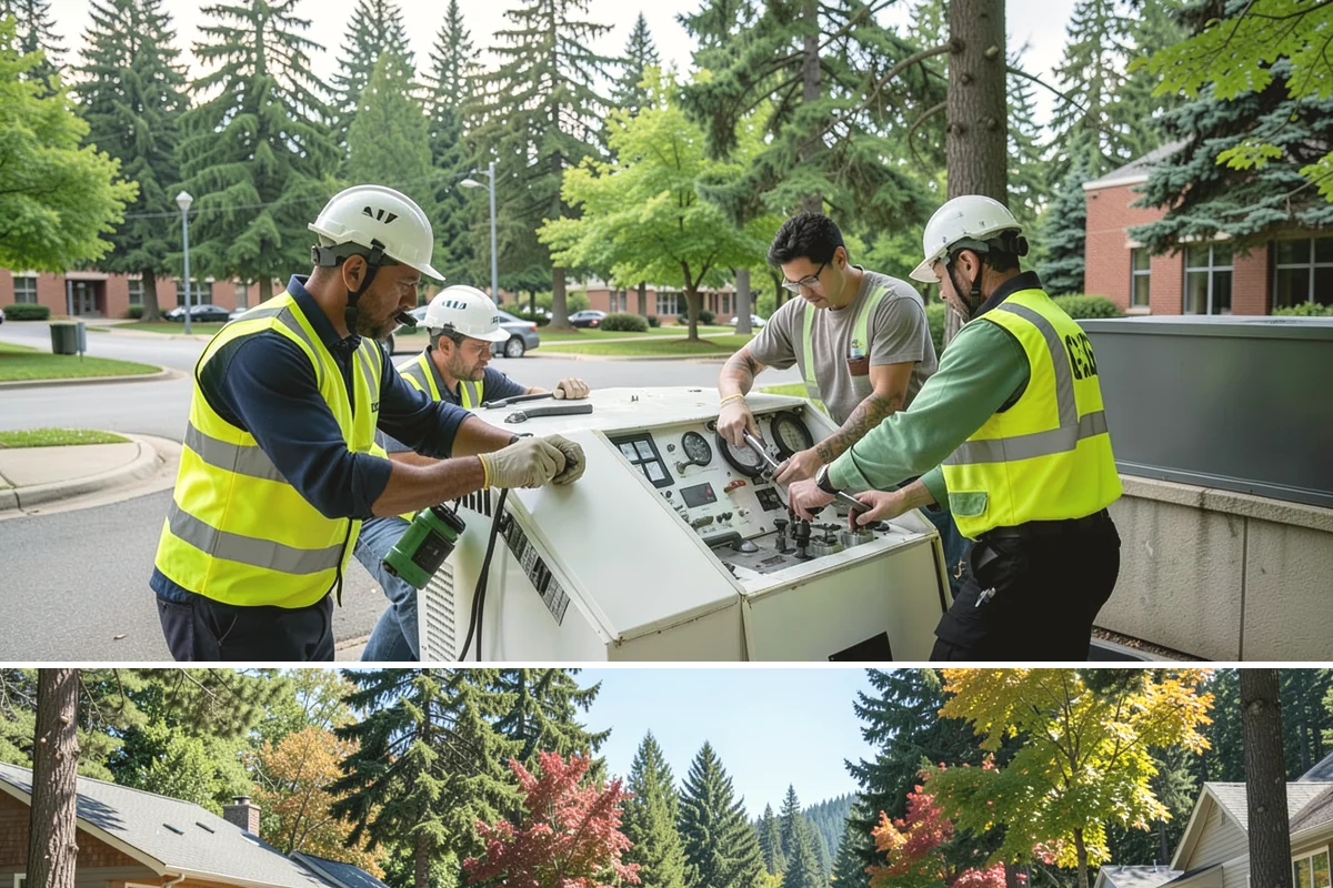 Gutter Cleaning in Orting, Pierce County, WA - Gutter cleaning demand peaks from October through December during Western Washington's heavy leaf drop and sustained rain, with...