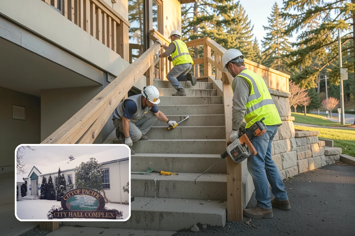Gutter Cleaning in Pacific, King County, WA - Keeps runoff flowing to inlets and prevents intersection flooding