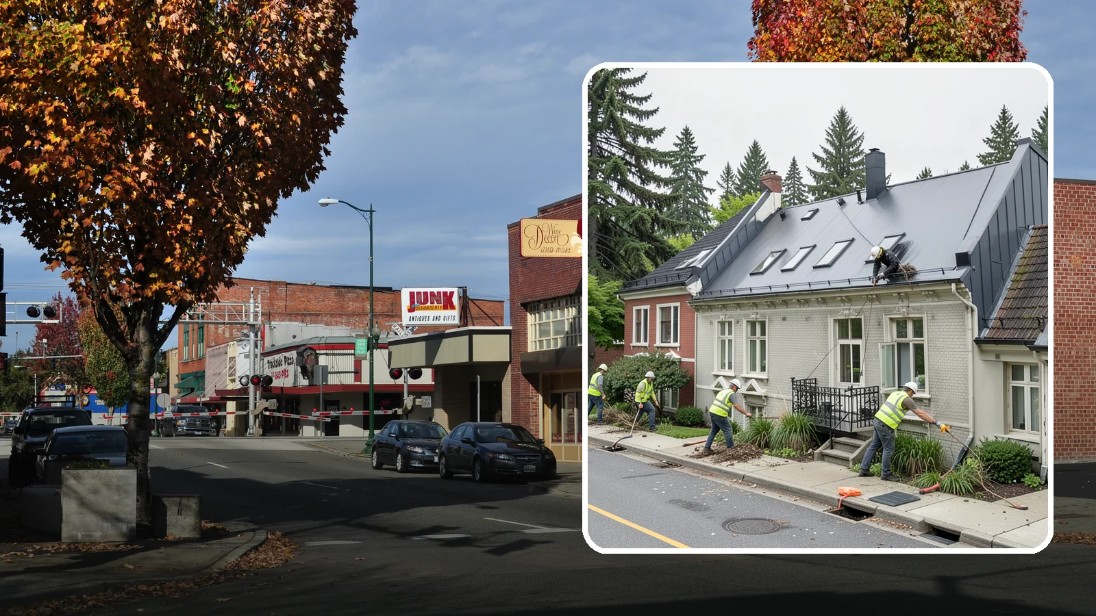 Gutter Cleaning in Puyallup, Pierce County, WA - Street gutter cleaning that removes accumulated debris to keep runoff moving to catch basins and inlets.