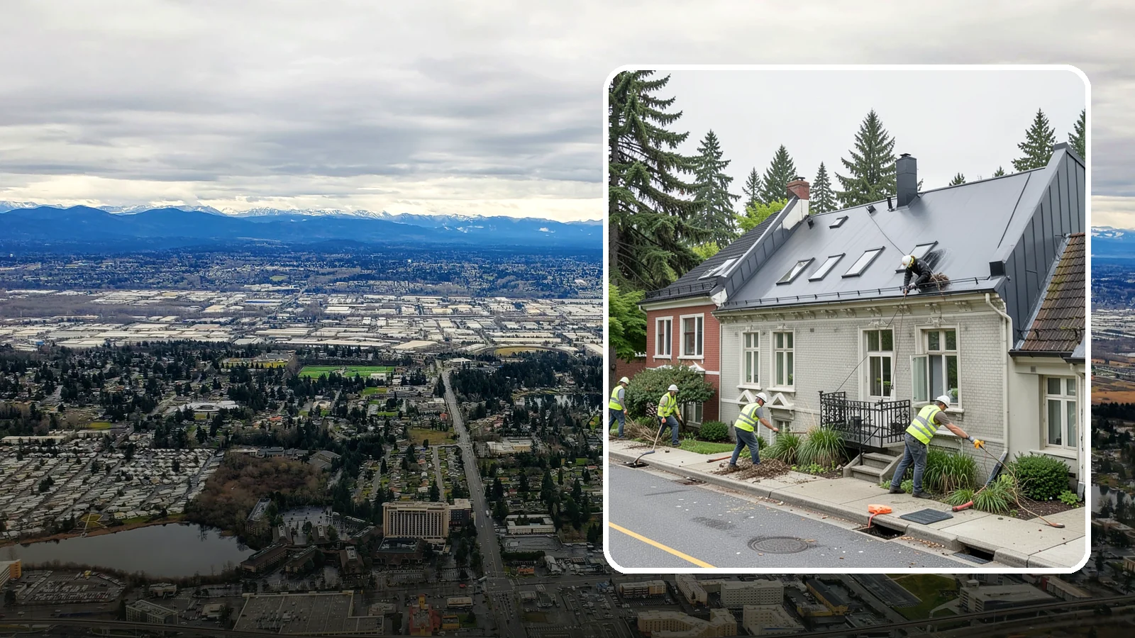 Gutter Cleaning in SeaTac, King County, WA - Street gutter cleaning that removes accumulated debris to keep runoff moving to catch basins and inlets.