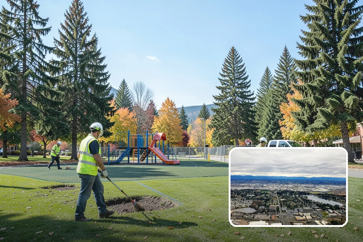 Gutter Cleaning in SeaTac, King County, WA - Keeps runoff flowing to inlets and prevents intersection flooding