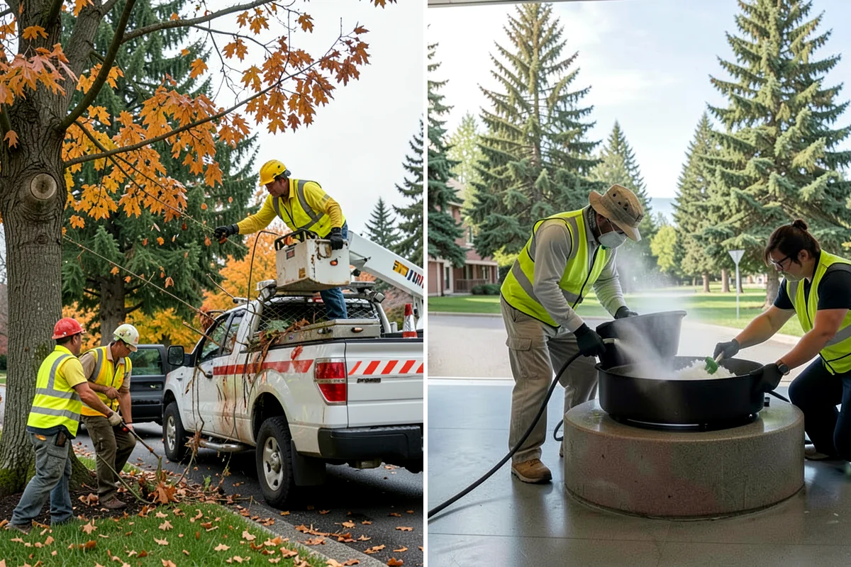 Gutter Cleaning in Sedro-Woolley, Skagit County, WA - Map gutter routes and set cleaning frequency by leaf and sediment load