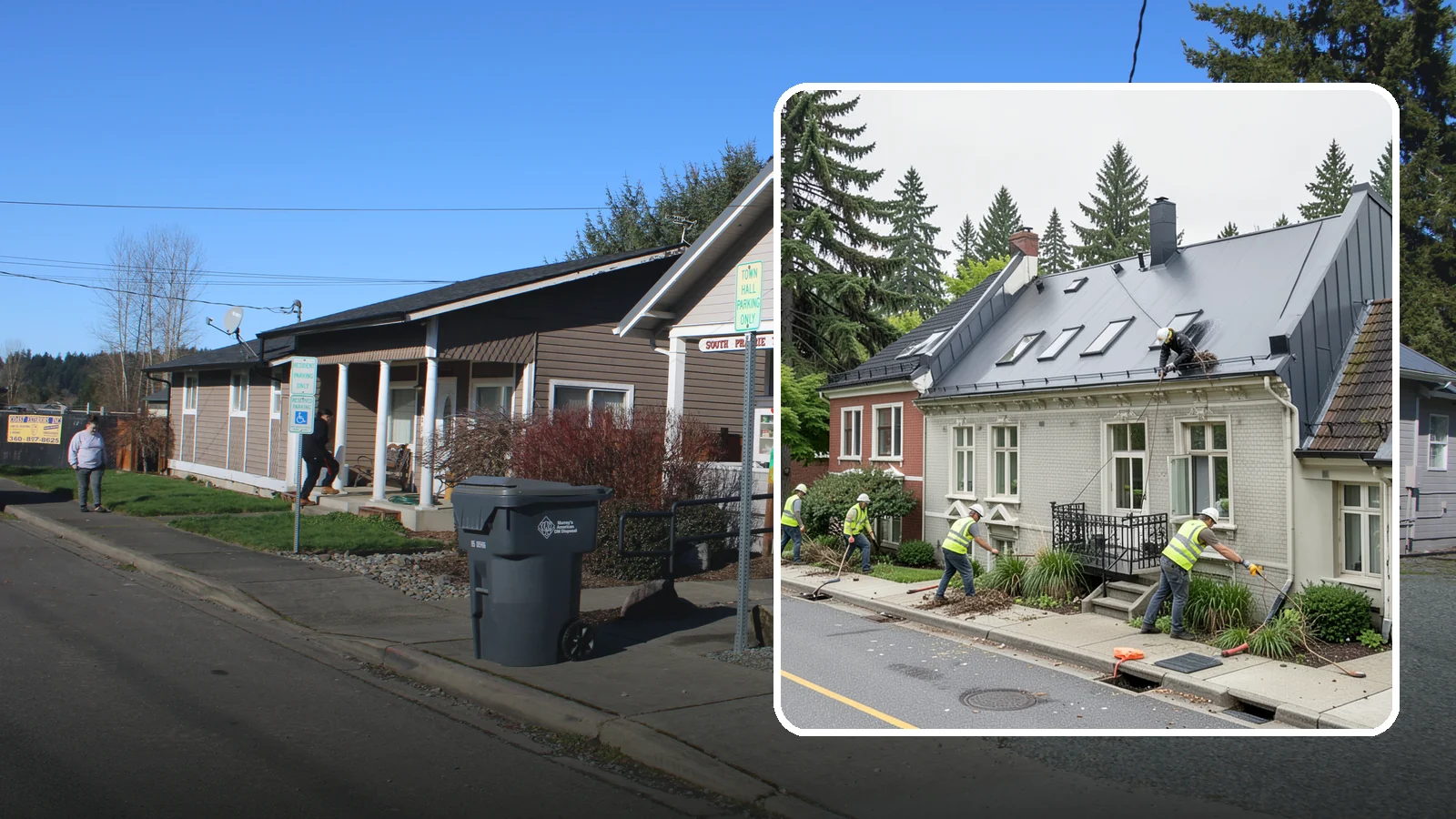 Gutter Cleaning in South Prairie, Pierce County, WA - Street gutter cleaning that removes accumulated debris to keep runoff moving to catch basins and inlets.