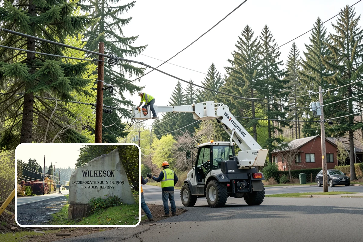Gutter Cleaning in Wilkeson, Pierce County, WA - Keeps runoff flowing to inlets and prevents intersection flooding