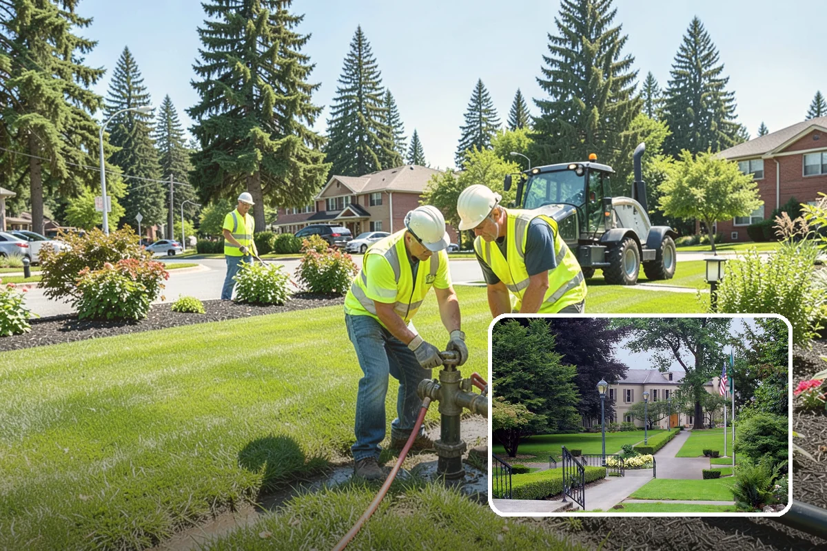 Gutter Cleaning in Woodinville, King County, WA - Keeps runoff flowing to inlets and prevents intersection flooding