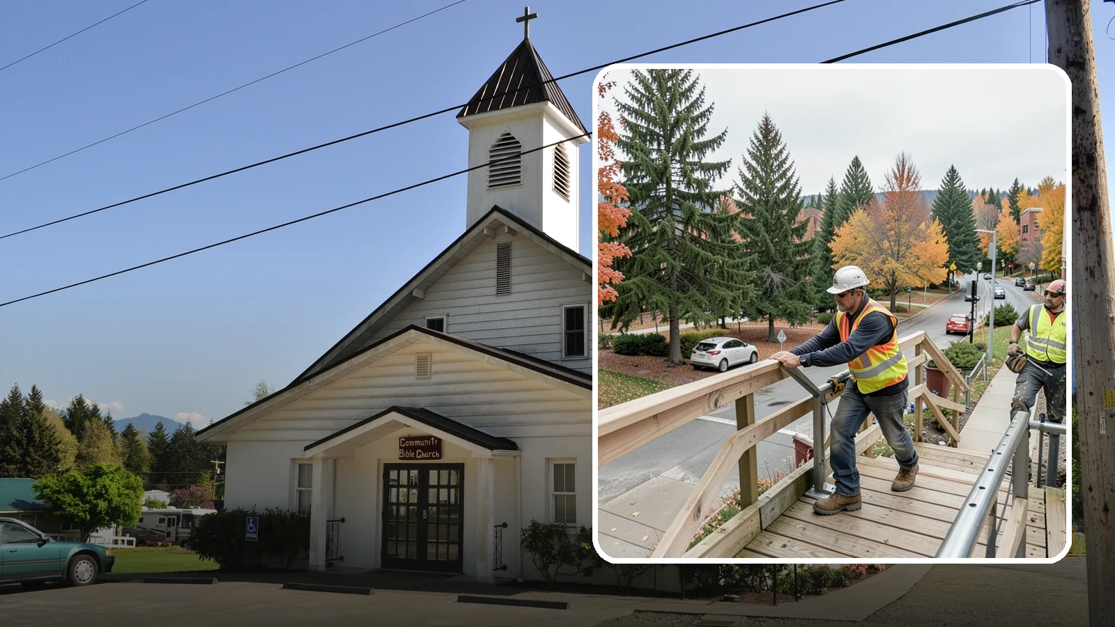 Handrail Installation in Concrete, Skagit County, WA - We install code-compliant handrails and guardrails at stairs, ramps, and elevated public surfaces.