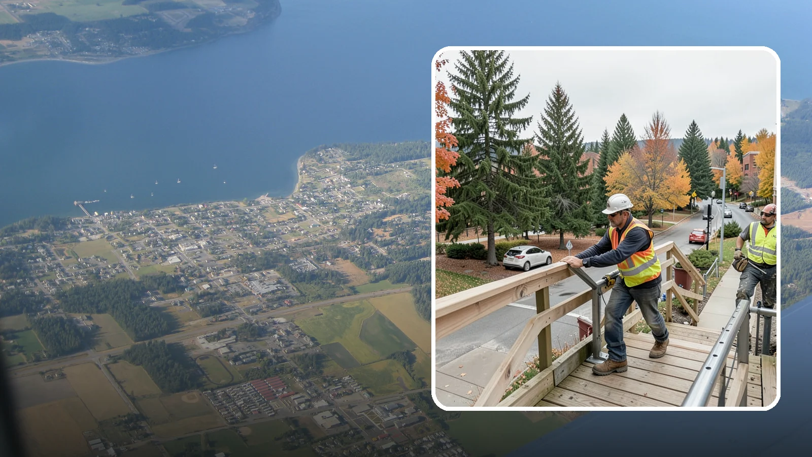 Handrail Installation in Coupeville, Island County, WA - We install code-compliant handrails and guardrails at stairs, ramps, and elevated public surfaces.