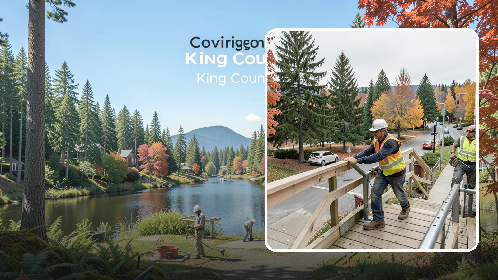 Handrail Installation in Covington, King County, WA - We install code-compliant handrails and guardrails at stairs, ramps, and elevated public surfaces.
