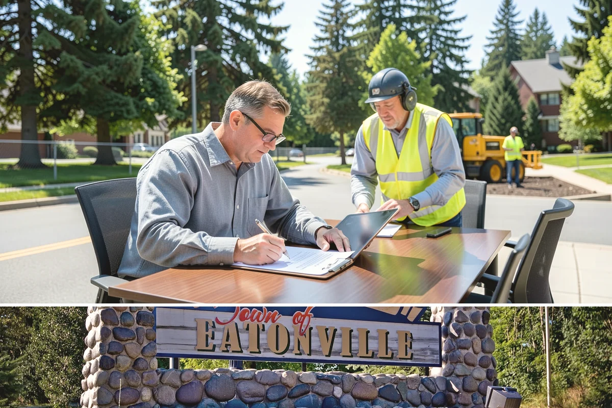Handrail Installation in Eatonville, Pierce County, WA - Handrail installation proceeds year-round, with anchoring into new concrete timed after adequate cure in drier months.