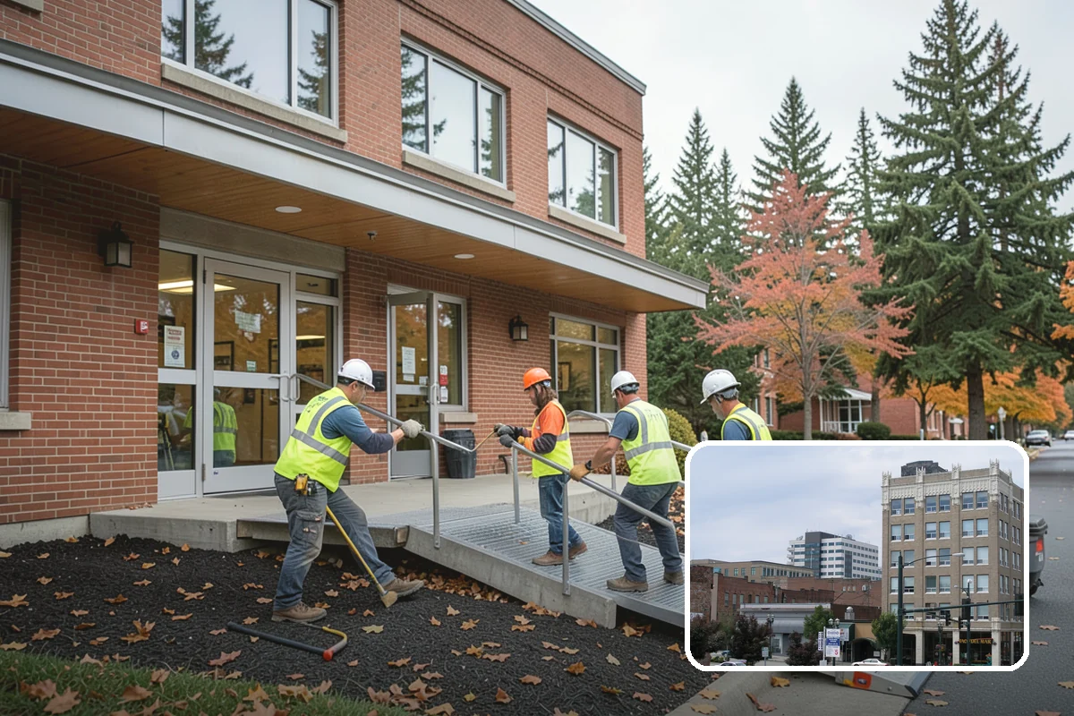 Handrail Installation in Everett, Snohomish County, WA - Meets ADA graspability, height, and code load requirements