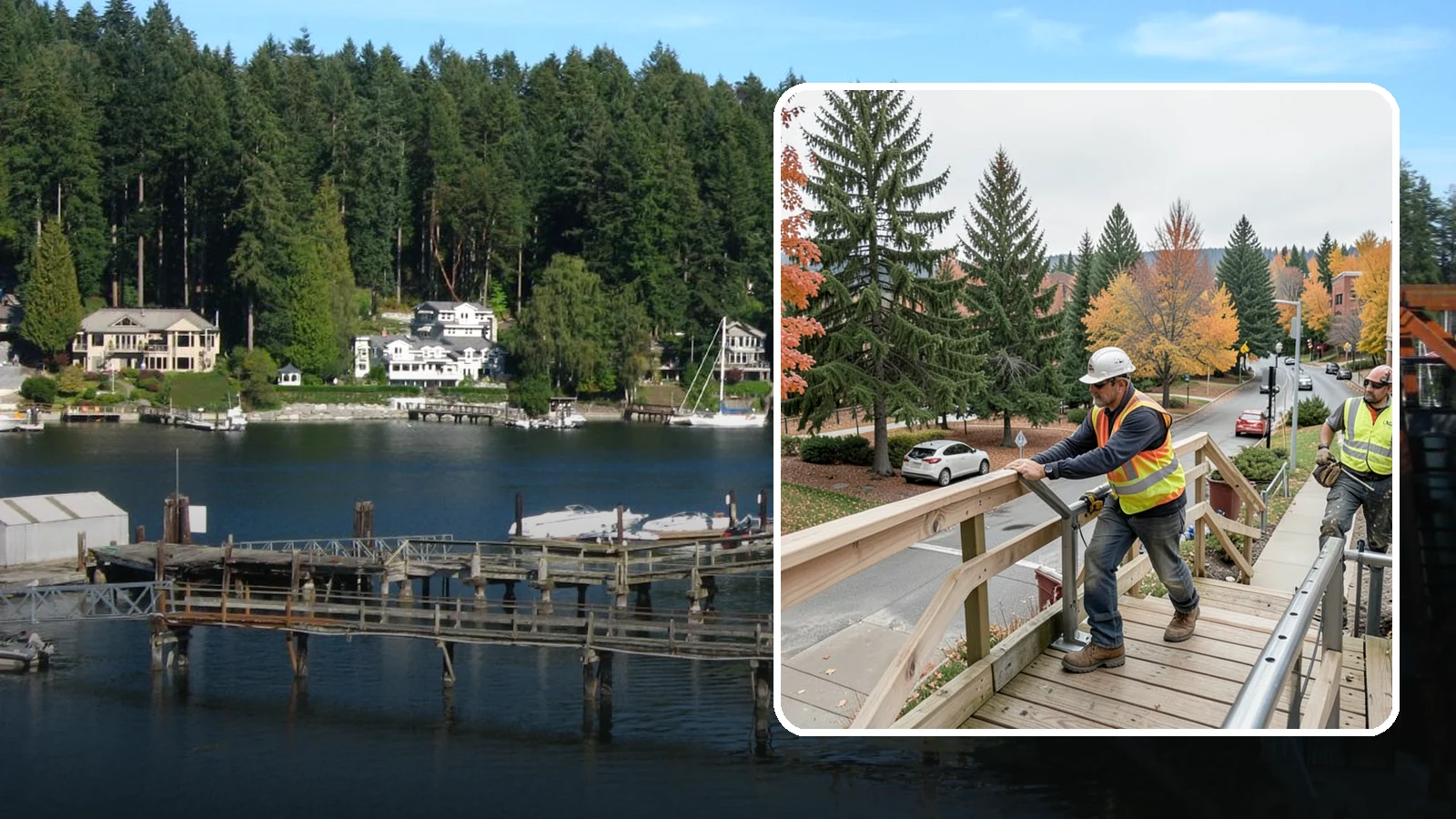 Handrail Installation in Gig Harbor, Pierce County, WA - We install code-compliant handrails and guardrails at stairs, ramps, and elevated public surfaces.