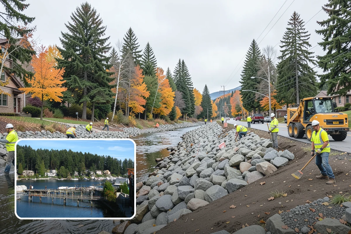 Handrail Installation in Gig Harbor, Pierce County, WA - Meets ADA graspability, height, and code load requirements
