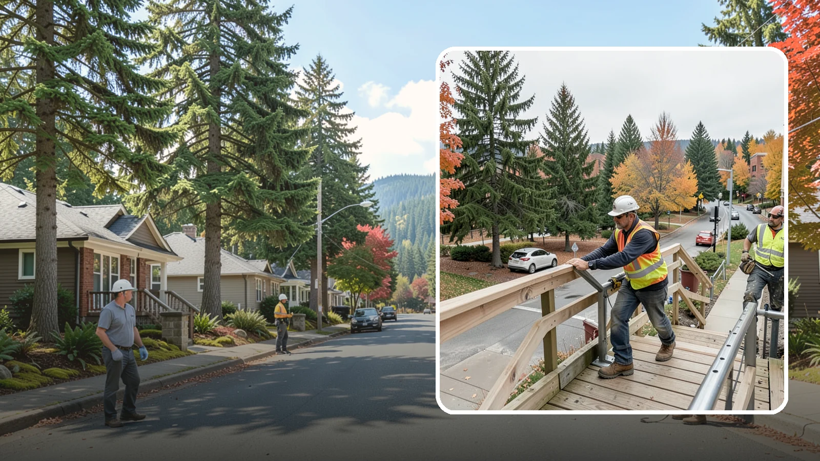 Handrail Installation in Hunts Point, King County, WA - We install code-compliant handrails and guardrails at stairs, ramps, and elevated public surfaces.