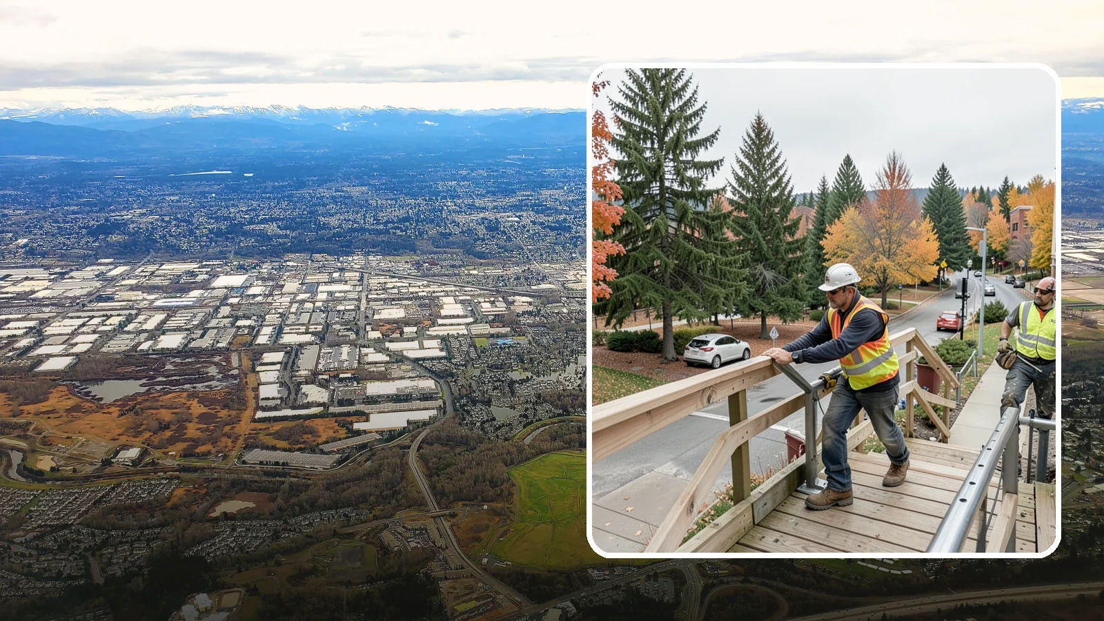 Handrail Installation in Kent, King County, WA - We install code-compliant handrails and guardrails at stairs, ramps, and elevated public surfaces.