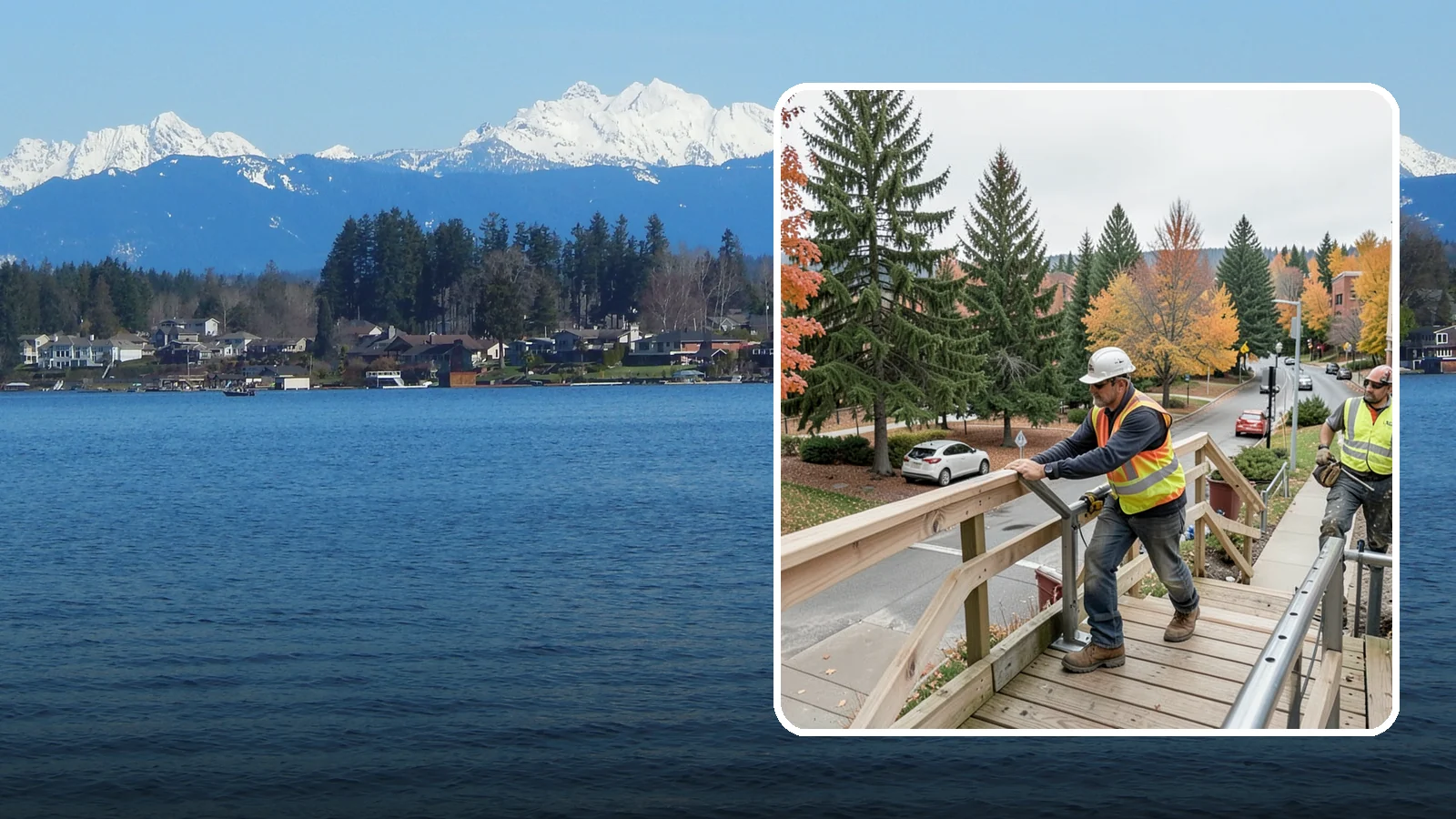 Handrail Installation in Lake Stevens, Snohomish County, WA - We install code-compliant handrails and guardrails at stairs, ramps, and elevated public surfaces.