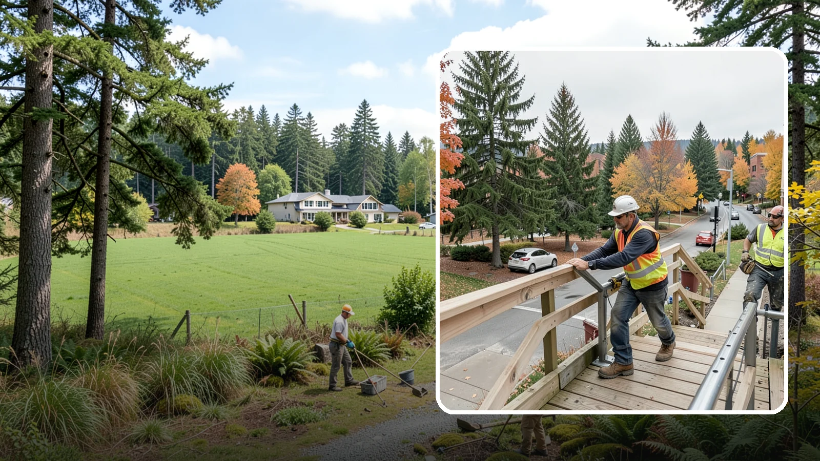 Handrail Installation in Lyman, Skagit County, WA - We install code-compliant handrails and guardrails at stairs, ramps, and elevated public surfaces.