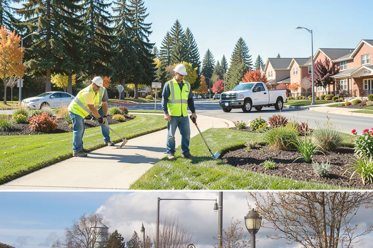 Handrail Installation in Marysville, Snohomish County, WA - Handrail installation proceeds year-round, with anchoring into new concrete timed after adequate cure in drier months.