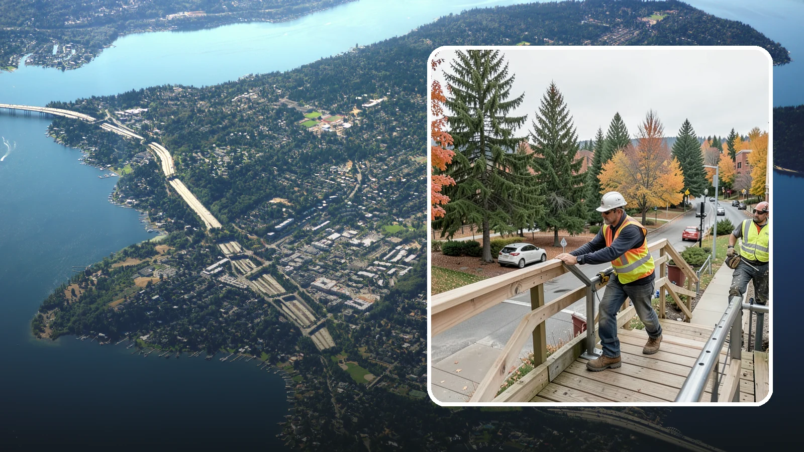 Handrail Installation in Mercer Island, King County, WA - We install code-compliant handrails and guardrails at stairs, ramps, and elevated public surfaces.