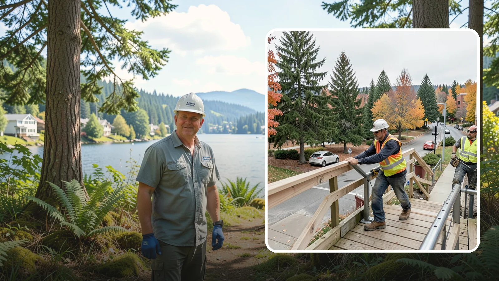 Handrail Installation in Milton, King County, WA - We install code-compliant handrails and guardrails at stairs, ramps, and elevated public surfaces.