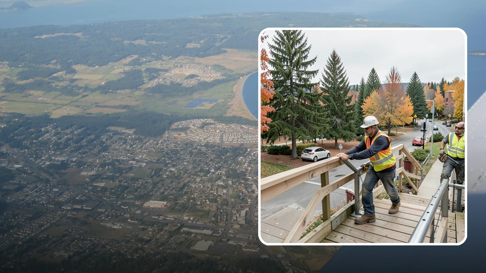 Handrail Installation in Oak Harbor, Island County, WA - We install code-compliant handrails and guardrails at stairs, ramps, and elevated public surfaces.