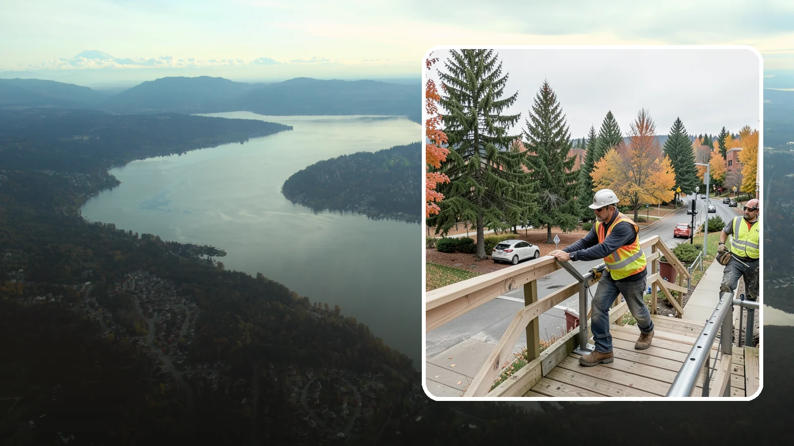 Handrail Installation in Sammamish, King County, WA - We install code-compliant handrails and guardrails at stairs, ramps, and elevated public surfaces.