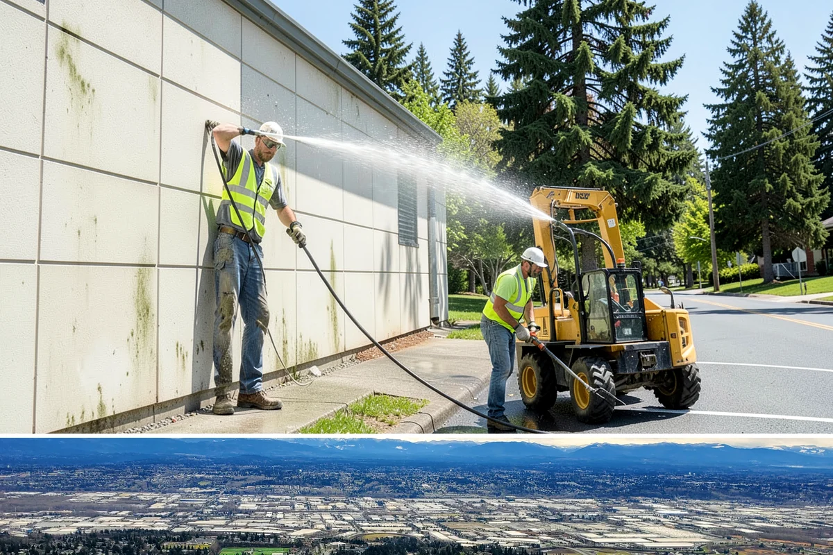 Handrail Installation in SeaTac, King County, WA - Handrail installation proceeds year-round, with anchoring into new concrete timed after adequate cure in drier months.
