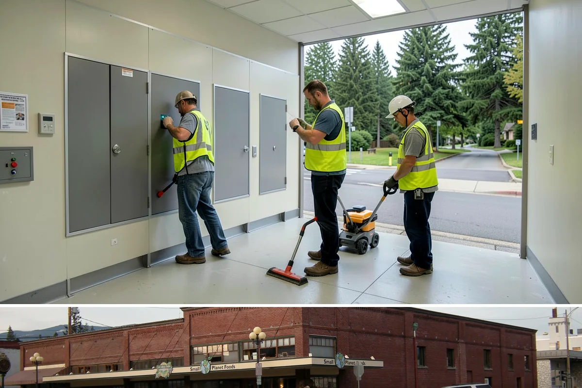 Handrail Installation in Sedro-Woolley, Skagit County, WA - Handrail installation proceeds year-round, with anchoring into new concrete timed after adequate cure in drier months.