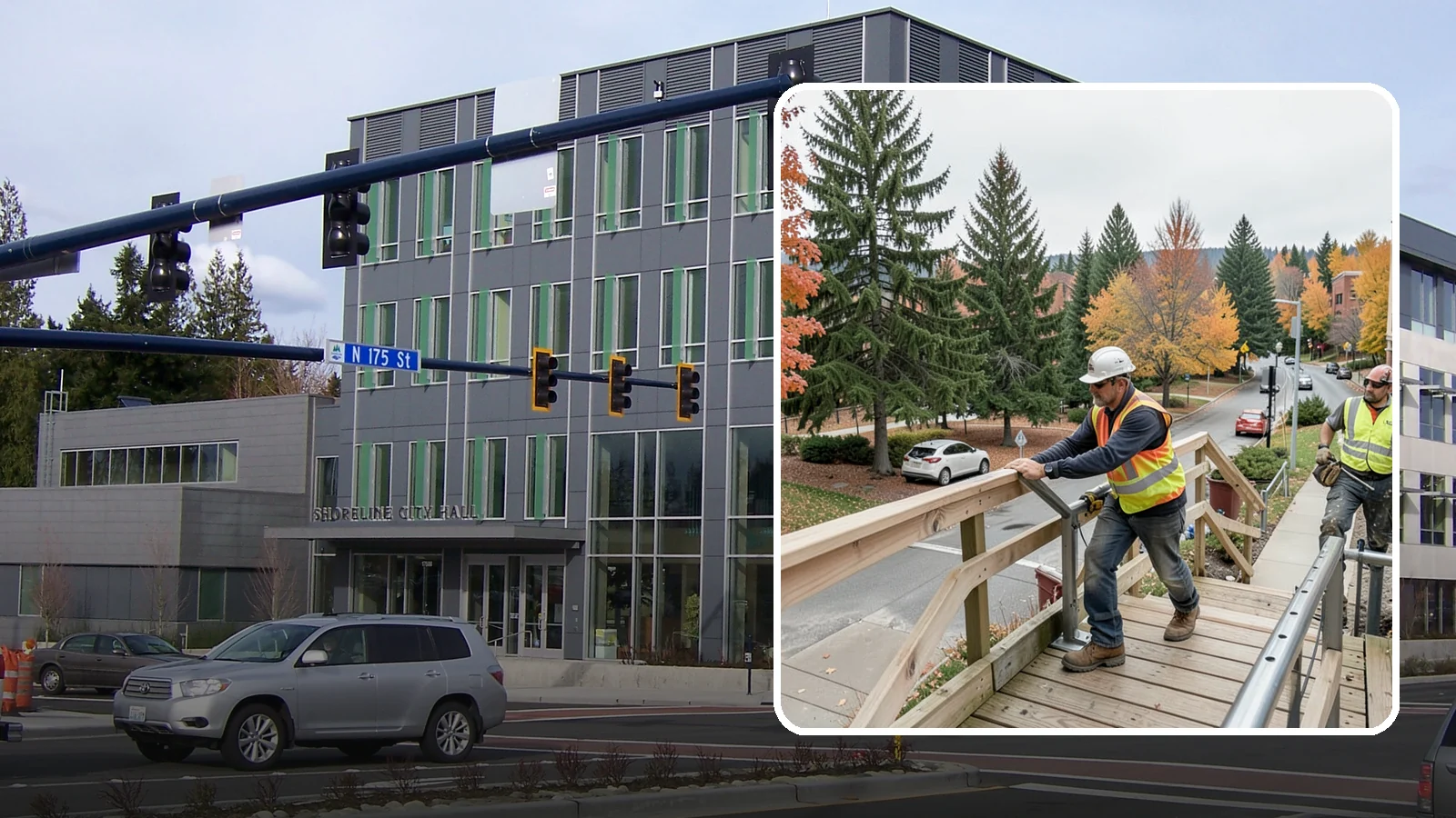 Handrail Installation in Shoreline, King County, WA - We install code-compliant handrails and guardrails at stairs, ramps, and elevated public surfaces.
