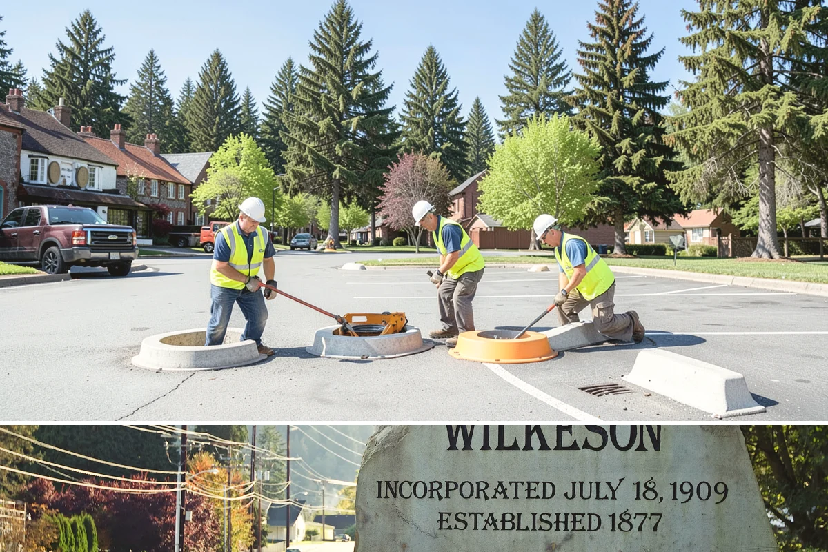 Handrail Installation in Wilkeson, Pierce County, WA - Handrail installation proceeds year-round, with anchoring into new concrete timed after adequate cure in drier months.