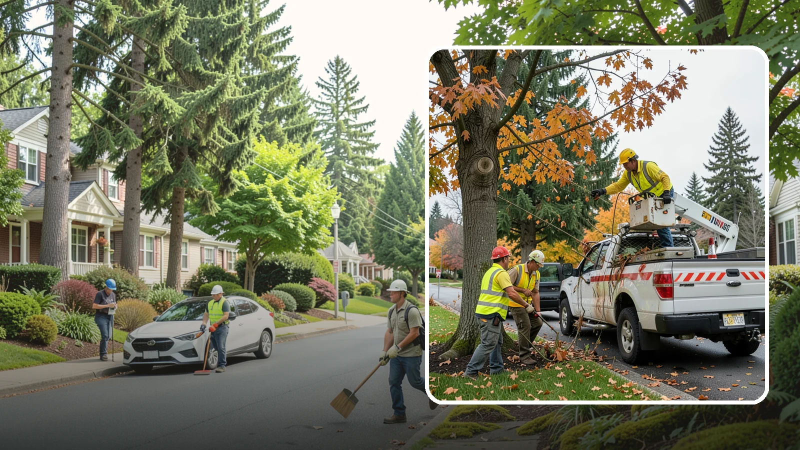 Hazard Tree Inspections in Beaux Arts Village, King County, WA - Field inspections of suspect public trees by certified arborists to identify defects and recommend mitigation before failure...