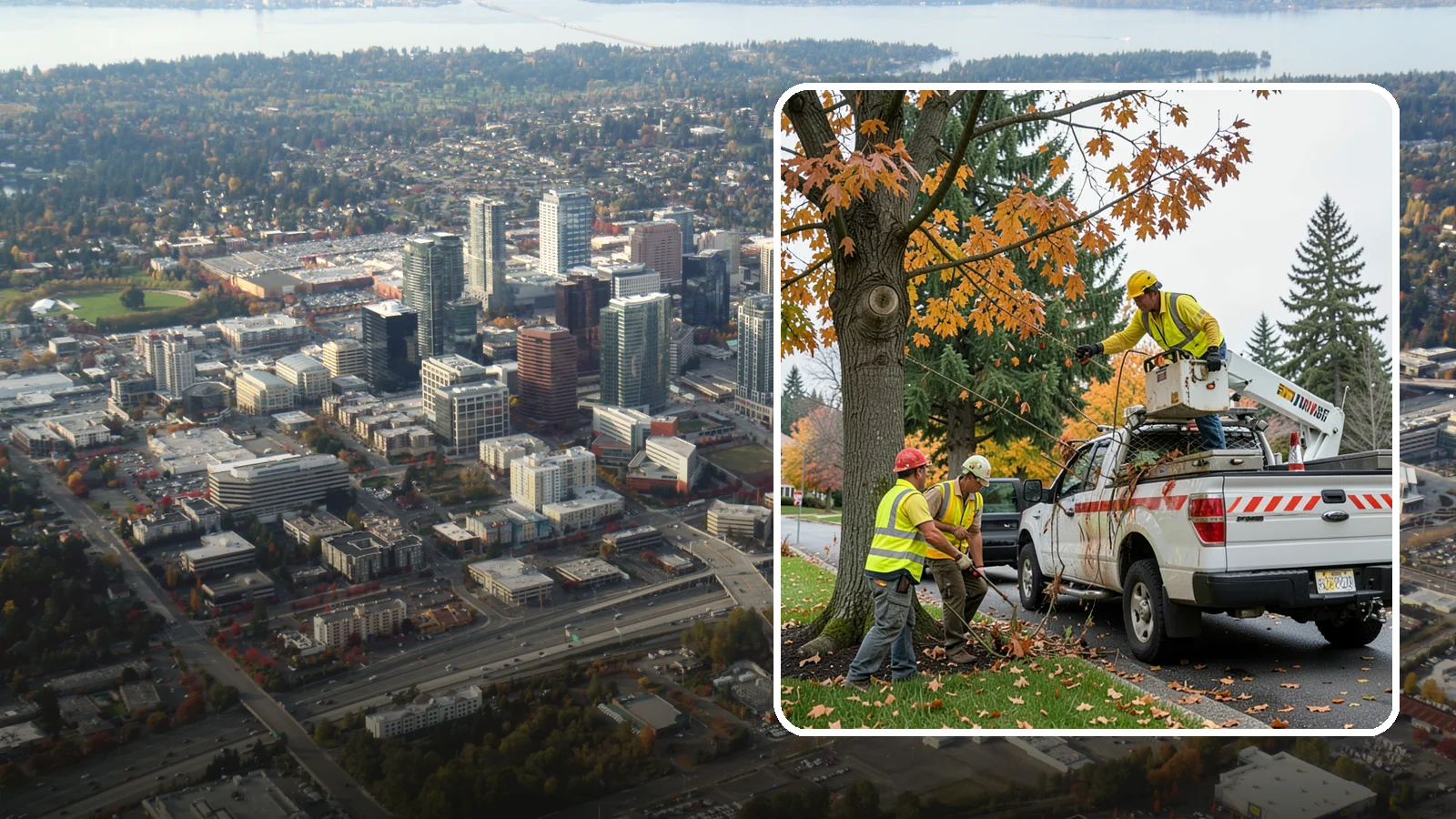Hazard Tree Inspections in Bellevue, King County, WA - Field inspections of suspect public trees by certified arborists to identify defects and recommend mitigation before failure...