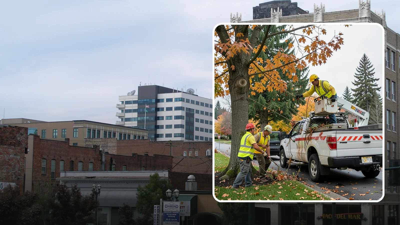 Hazard Tree Inspections in Everett, Snohomish County, WA - Field inspections of suspect public trees by certified arborists to identify defects and recommend mitigation before failure...