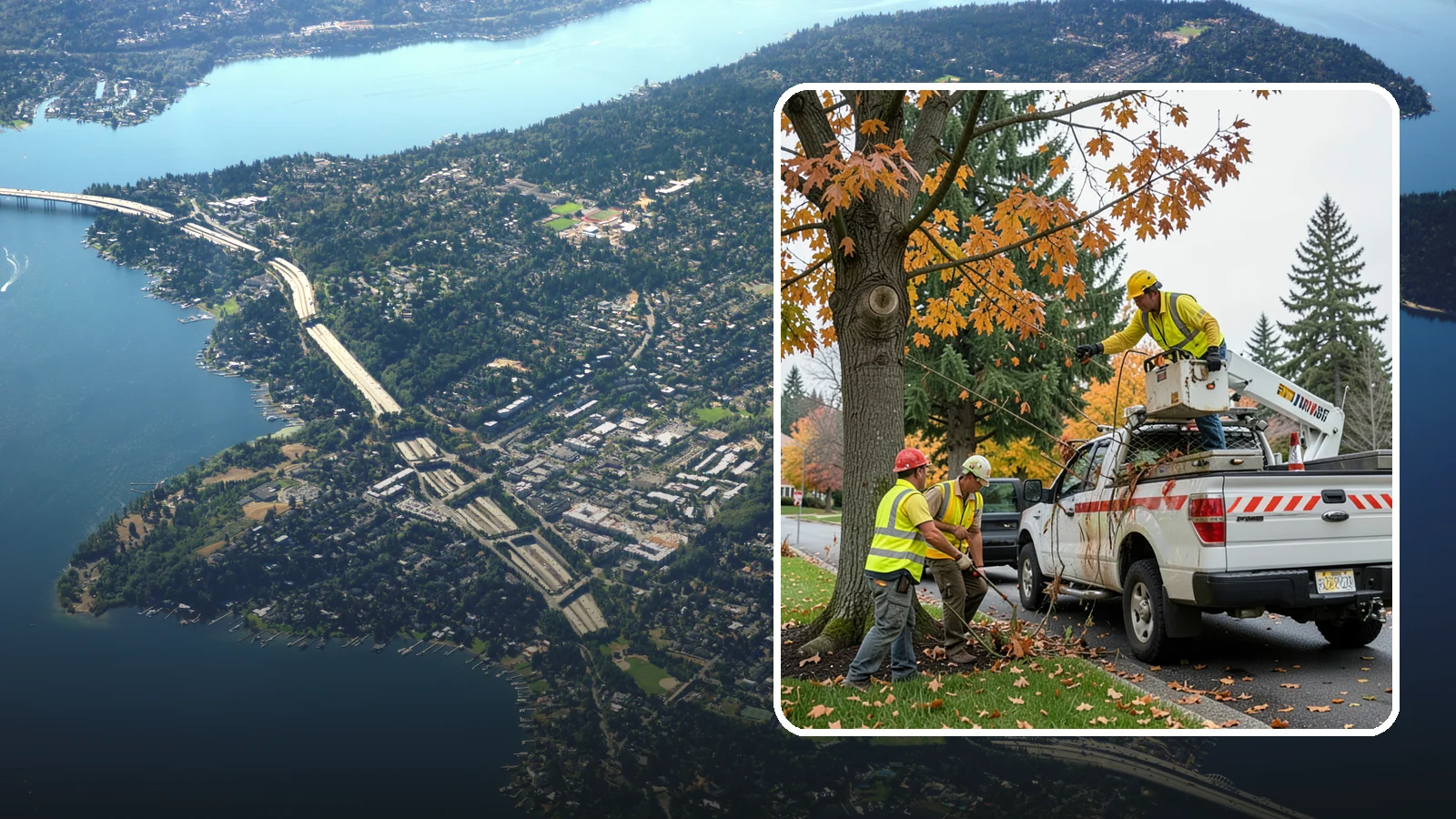 Hazard Tree Inspections in Mercer Island, King County, WA - Field inspections of suspect public trees by certified arborists to identify defects and recommend mitigation before failure...
