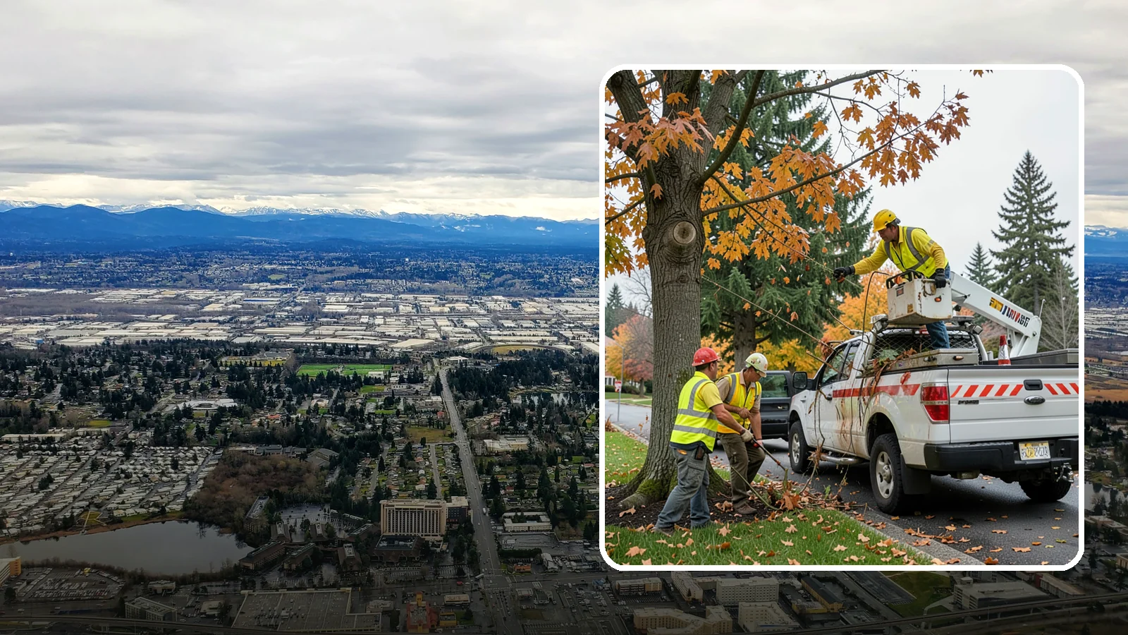 Hazard Tree Inspections in SeaTac, King County, WA - Field inspections of suspect public trees by certified arborists to identify defects and recommend mitigation before failure...