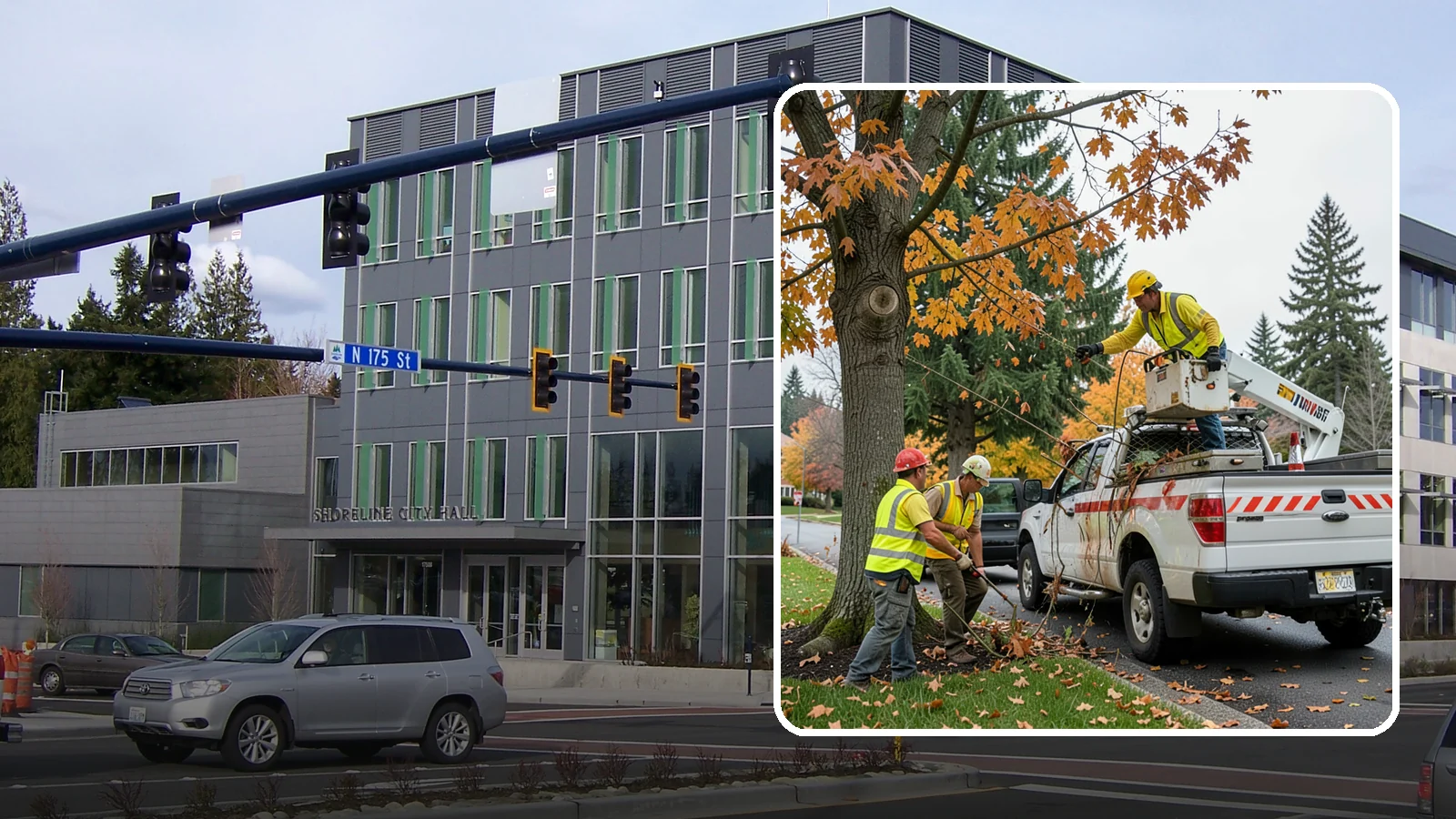 Hazard Tree Inspections in Shoreline, King County, WA - Field inspections of suspect public trees by certified arborists to identify defects and recommend mitigation before failure...