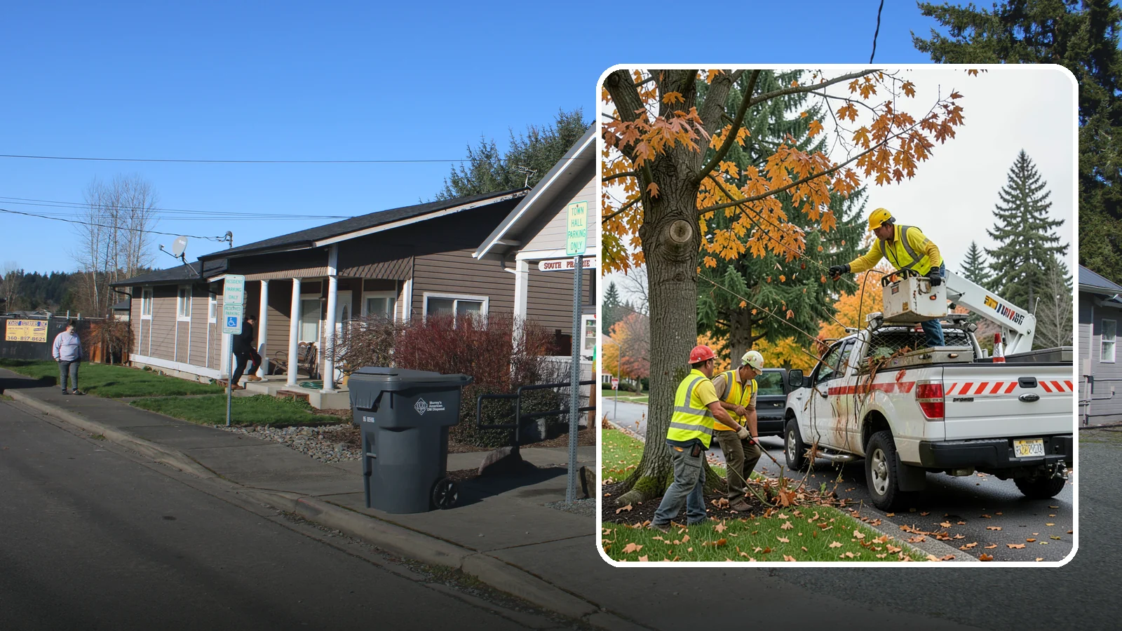 Hazard Tree Inspections in South Prairie, Pierce County, WA - Field inspections of suspect public trees by certified arborists to identify defects and recommend mitigation before failure...